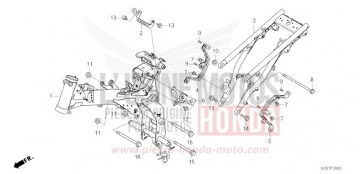 CARROSSERIE DE CHASSIS MSX125AM de 2021